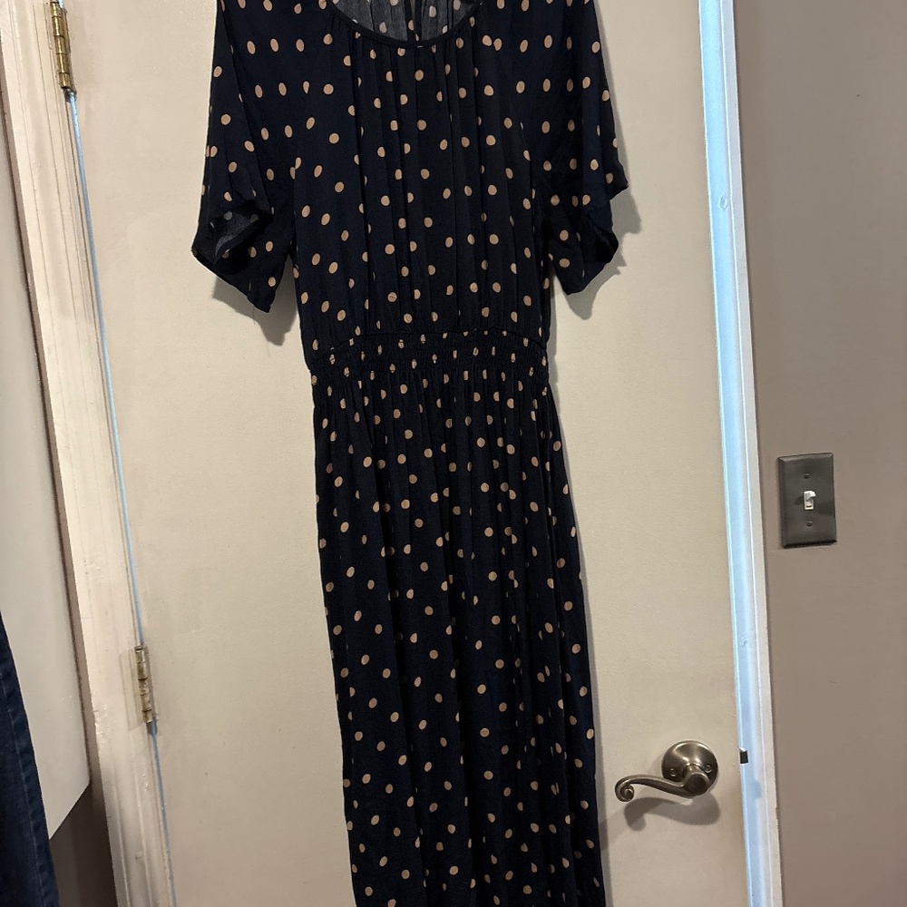 Polka dot Banana Republic midi dress